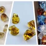 Interior lighting in the form of handcrafted glass stones in amber-3